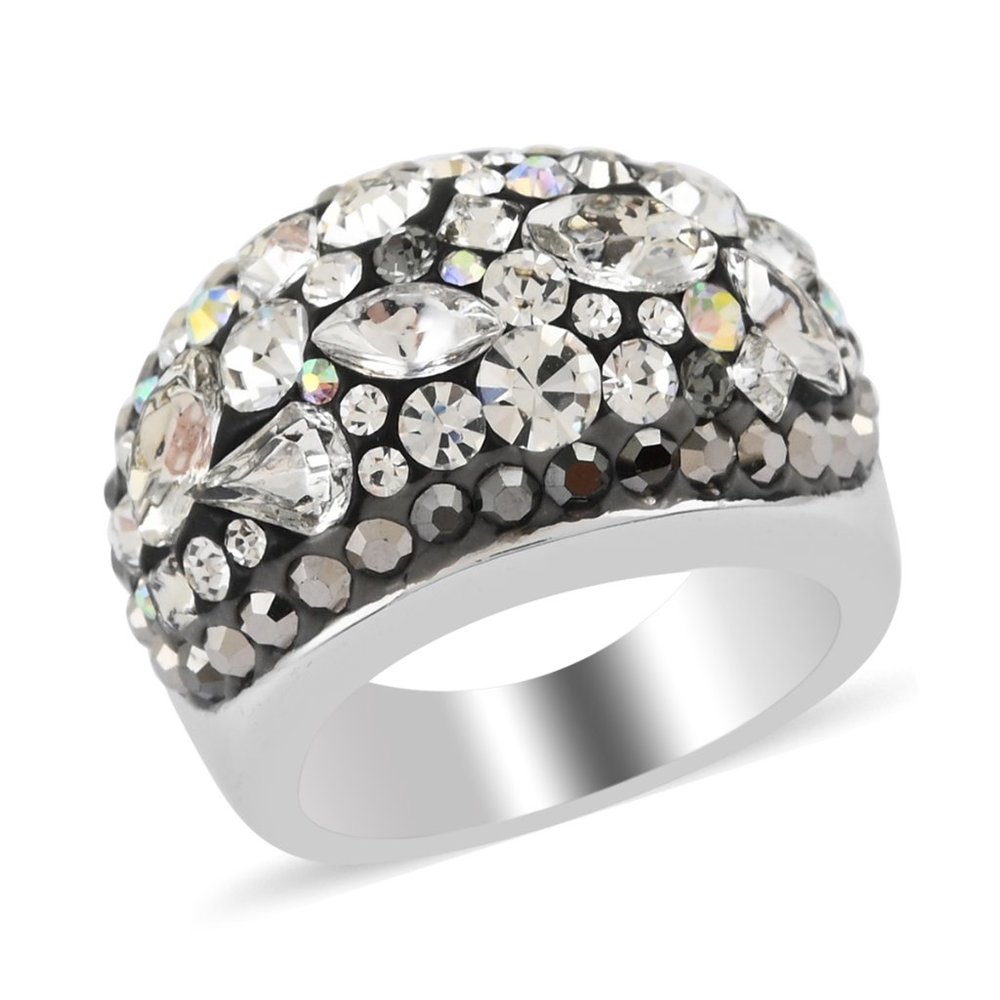 Multi Color Crystal Cluster Ring - image 1